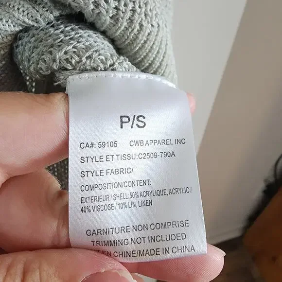 Charlie B Knit Top Women Small Color Celadon Capsule Wardrobe Neutral Minimalist - Picture 7 of 14